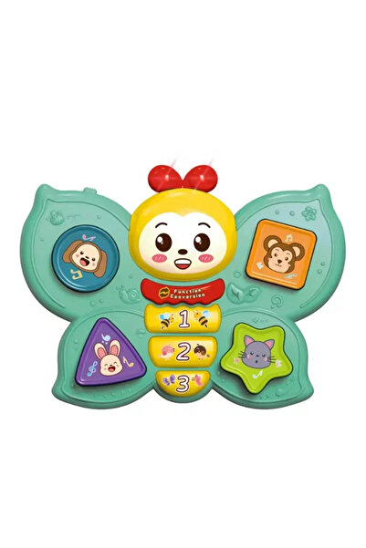 tooly Kids Musical Butterfly Learning Toy with Lights & Animal Buttons – Inte...