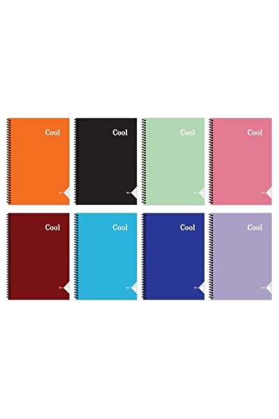 KESKİN COLOR Keskin A4 72 Yp. Checkered Pp Cover Spiral Notebook-Cool