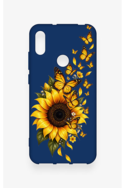 Vip Case Huawei Y6 2019 Uyumlu Ayçiçeği Desenli Silikon Kılıf