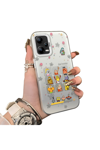 ucuc For Xiaomi Redmi Note 12 5g Compatible Hard Acrylic Back Silicon Edge Le...