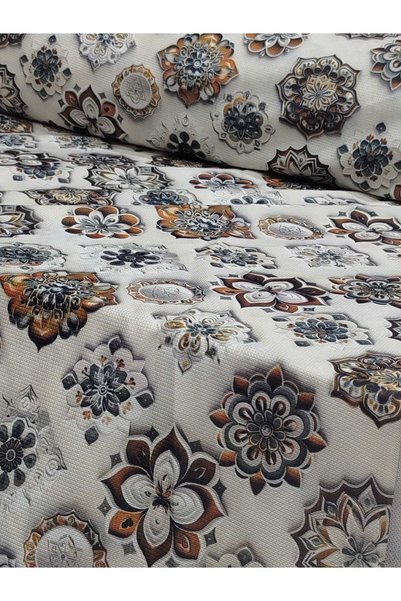 BEREKET PERDE 150 Cm Eninde Raşel Kumaş Sofra Bezi Masa Örtüsü 200X150 Ölçüle...