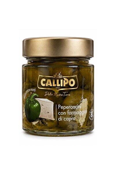 Callipo Ardei verzi peperoncini în ulei de măsline umpluți cu brânză de capră...