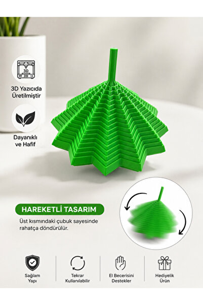 3D Yazıcı Baskılı Hareketli Dekoratif Oyuncak – Dönen Eğlenceli Tasarım