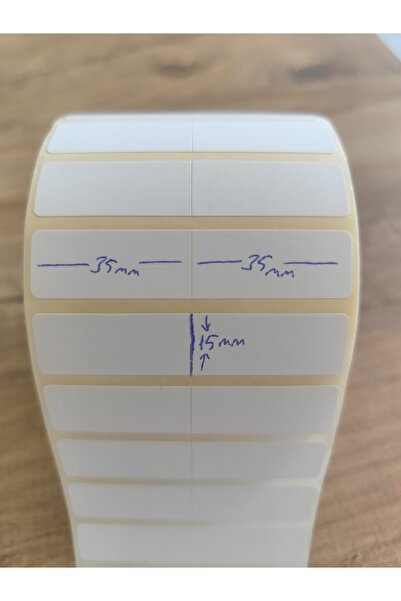 KARTALLAR ETİKET Etichetă laminată cu coduri de bare termice 15x35mm 2 bucăți...
