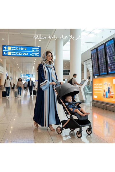 neobreez NEOLITE Ultra-Lightweight Stroller Cabin Size Approved Travel Compact Foldable Kids Toddler Baby Stroller,One-Hand Fold Baby Trolley,Adjustable Seat,UPF 50+Canopy,0-4yrs, 22kg