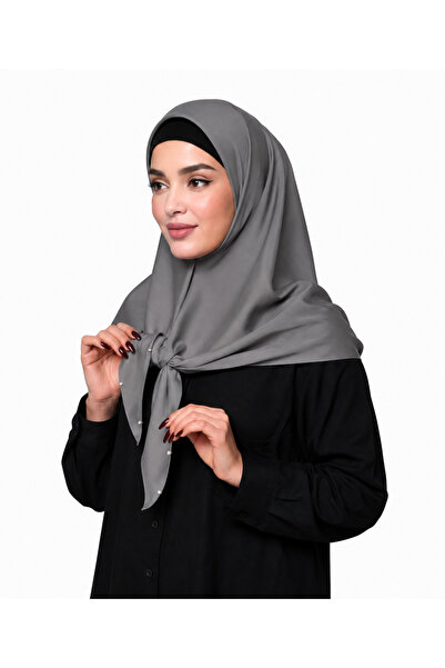 Linda Hijab Ladies Hijab with Pearl Button Detail – Elegant Modest Headscarf for Women