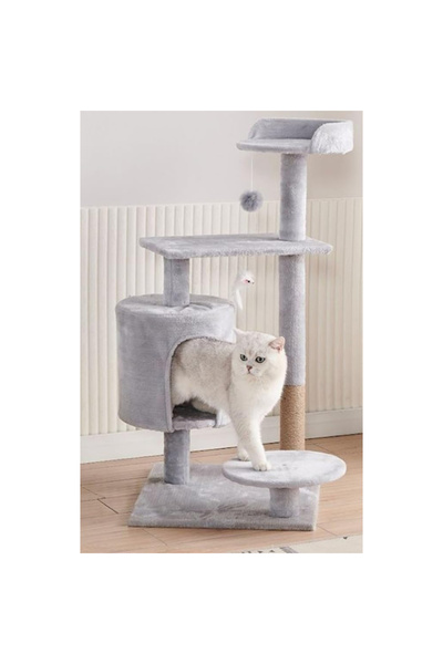 KEKE Multi-Level Pet Play Tree with Scratching Post, Ladder & Interactive Act...
