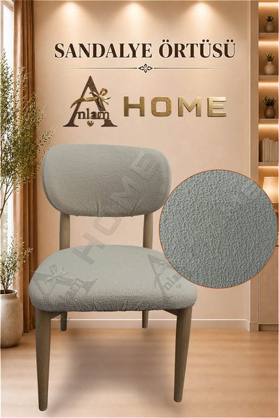 AnlamHome Elma Sandalye Kılıfı Tekli – Bohem Kumaş, Esnek Lastikli, Kaymaz, Y...