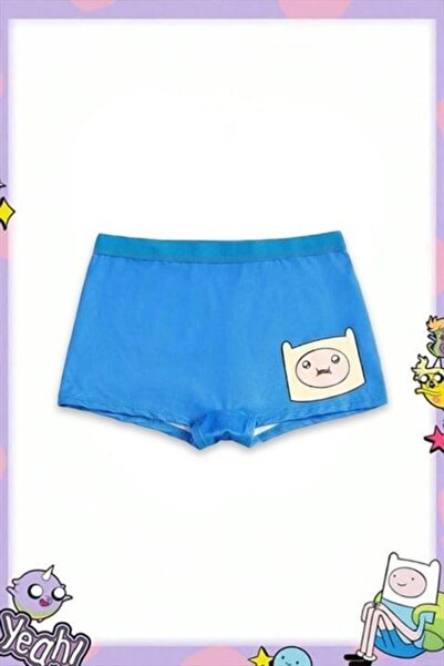Karakedi Blue Adventure Time Finn Y2K Mini Shorts