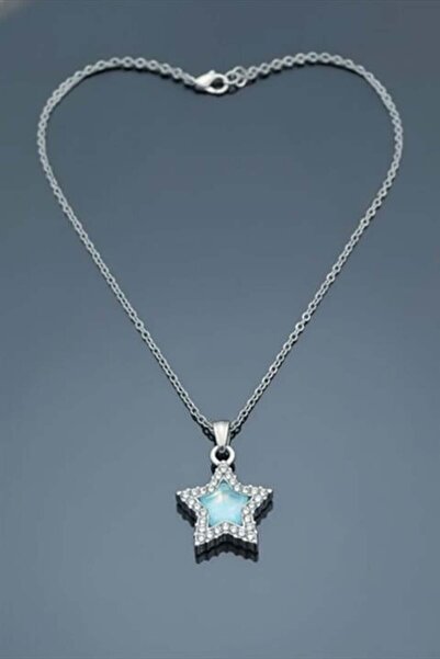 Karakedi Blue Star Stone Necklace