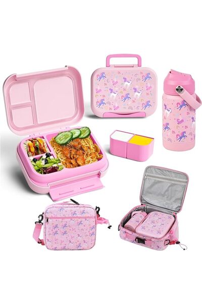 GENERAL Meland D Double Layer Divided Leak-Proof Bento Lunch Box for Adults, ...