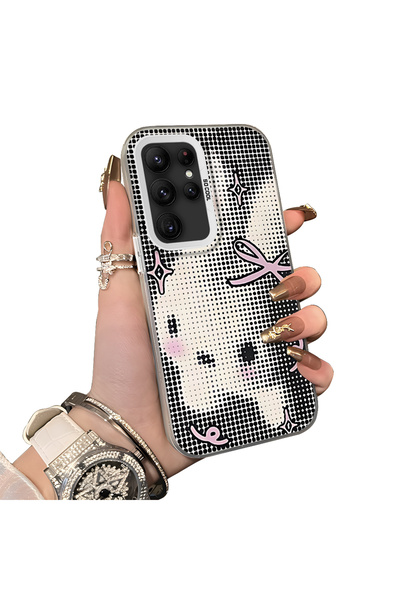 ucuc Samsung Galaxy S22 Ultra Compatible Hard Acrylic Back Silicone Edge Lens...