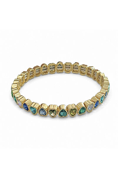 h&b design jewel Gold Heart Detail Colorful Bracelet