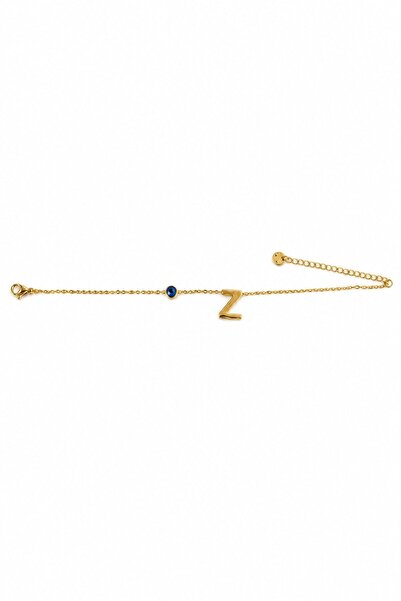 nesdesignn Steel Evil Eye Letter Bracelet — Z
