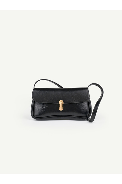Beshora Juliet Leather Black Women's Shoulder and Shoulder Bag