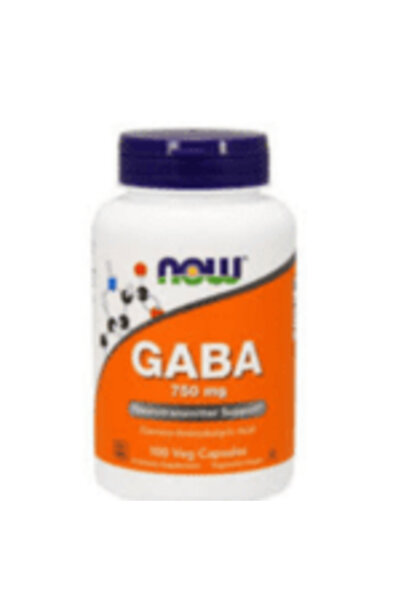 Now Foods Gaba 750Mg 100 Veg Capsules