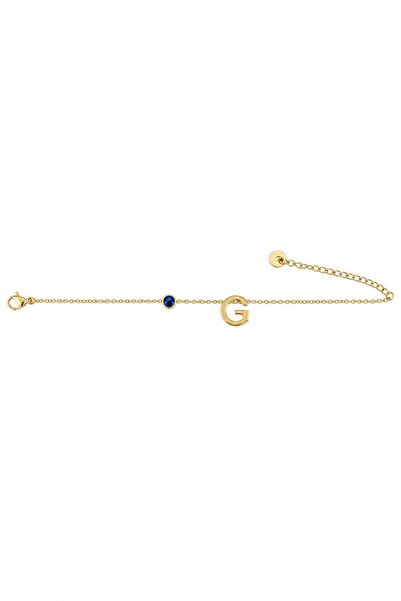 nesdesignn Steel Evil Eye Letter Bracelet — g