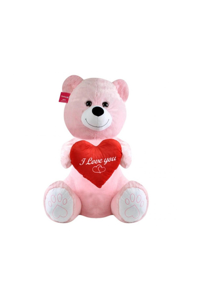 Selay Oyuncak 1028p sitting cute bear pink 80 cm