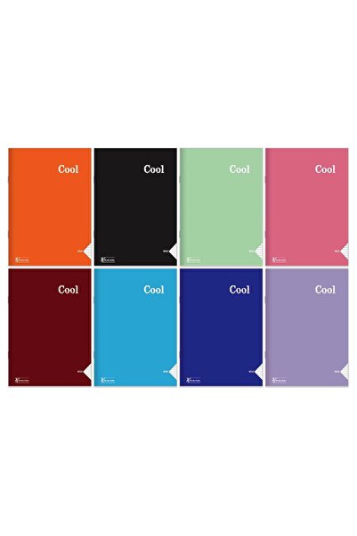 KESKİN COLOR Keskin A4 80 Yp. Striped Pp Cover Sewn Notebook-Cool