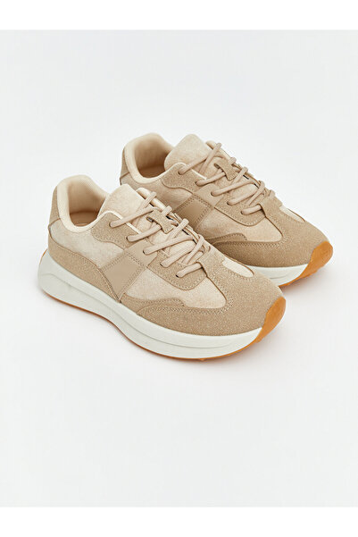 LC Waikiki Thick Soled Suede Look Women's Trainers