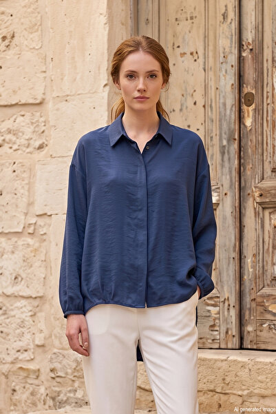 Ceremony Water Plate Sapphire Short Blouse 144 Navy Blue