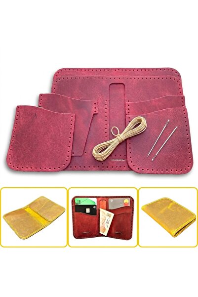 ipekbazaar DIY Lidya Real Leather Wallet Card Holder Making Kit, DIY Handmade...