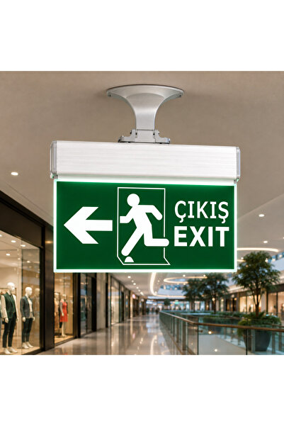 Cata CT-9165 Şarjlı LED Exit Acil Çıkış Armatürü Sol Yön Oklu Çıkış Yönlendir...