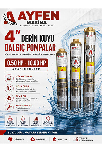 0,75 HP DALGIÇ POMPA 4SDM 4/8
