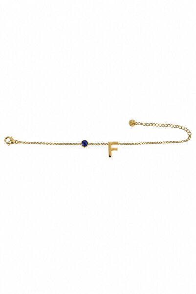 nesdesignn Steel Evil Eye Letter Bracelet — F