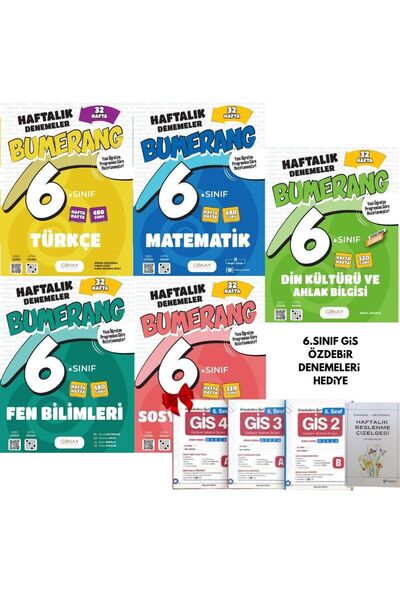Günay Yayınları 2026-2027 MÜFREDAT MAARİF MODEL UYGUN 6 SINIF BUMERANG TÜRKÇE...