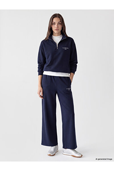 LC Waikiki Pantaloni de trening de damă cu imprimeu LA și croială largă