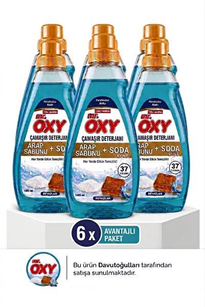 Oxy Arap Sabunu Ve Soda Etkili Çamaşır Deterjanı x 6 Adet