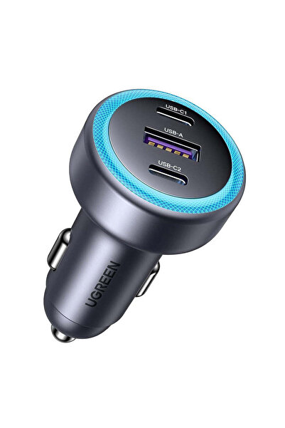 Ugreen Încărcător auto EC307 (45843), USB, 2x Type-C, 30W, Încărcare rapidă, ...
