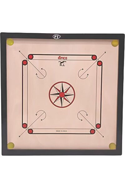 HIMCO 36-Inch Full-Size Wooden Carrom Board Set with Coins & Striker | Heavy ...