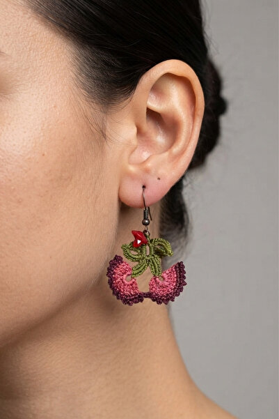 PETEK AKSESUAR Clove Flower Oya Handmade Ethnic Bohemia Earrings
