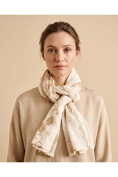 REDTAG Women Ivory Printed Scarf