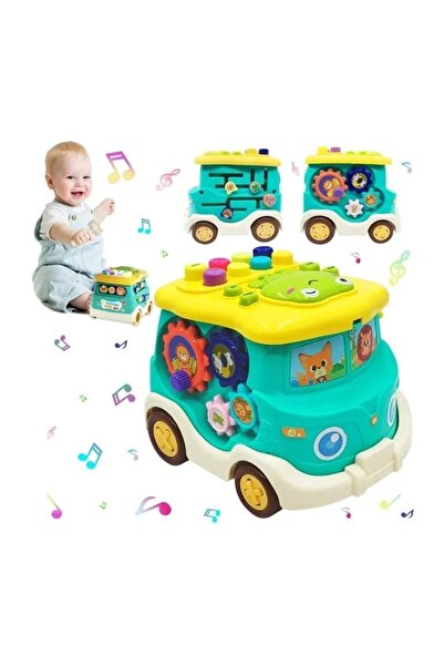 ETOY Autobuz interactiv multifunctional cu activitati, sunete si lumini pentr...