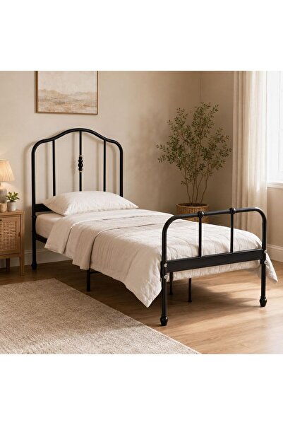 SAHABA Bed Frame, Metal Bed Frame with Underbed Storage, No Box Spring Needed...
