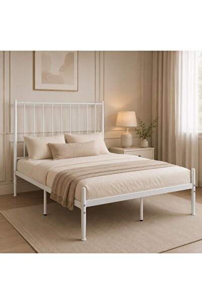SAHABA Metal Bed, 190*120 Full Bed Frame, Bed for Teens Adults, Space Saving,...