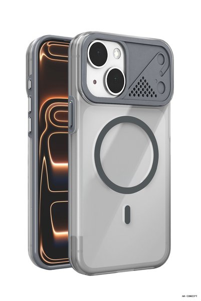 Joko Concepta iPhone 14 Zinko Magsafe Cover - (163018) Titanium Gray
