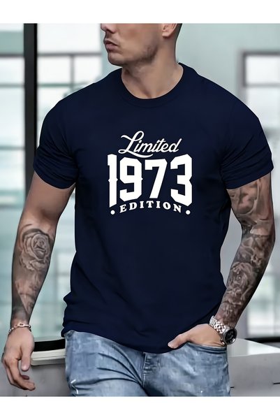 MSEF تي شيرت رجالي عصري بطباعة أنيقة، قميص كاجوال بأكمام قصيرة وتصميم عصري