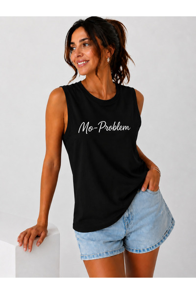 WE&ME Women's Printed Athlete Crew Neck Cotton Sleeveless Basic T-Shirt Casua...
