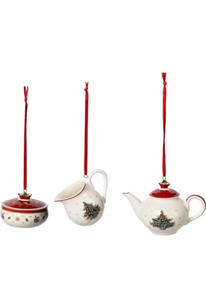Villeroy & Boch Set de 3 figurine pentru bradul de Crăciun, Coffee Toy's Delight