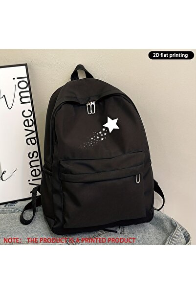 Toum Star Printed Unisex School Backpack