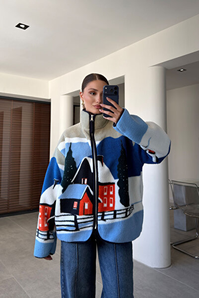 MAGARDE FLEECE PREMIUM CU FERMOAR ȘI MODEL - SAKS