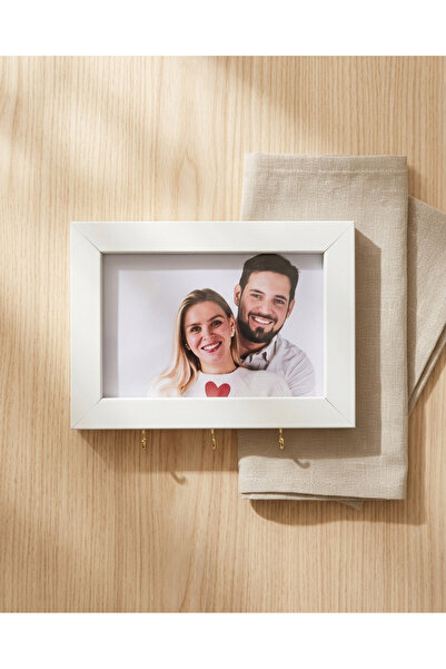 Sapphireworks Kişiye Özel Fotoğraf Baskılı Anahtarlık Askısı Minimal Duvar As...