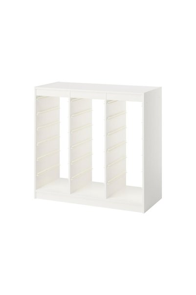 IKEA Modern Beyaz Oyuncak Saklama Ünitesi 99x44x94 cm Çocuk Odası İskandinav Depolama Modüler