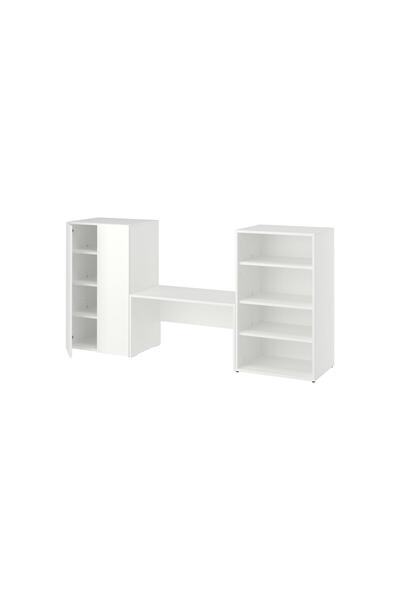 IKEA Modern Beyaz Bebek Çocuk Gardırop 210x42x100 cm İskandinav Tarzı Sağlam ...