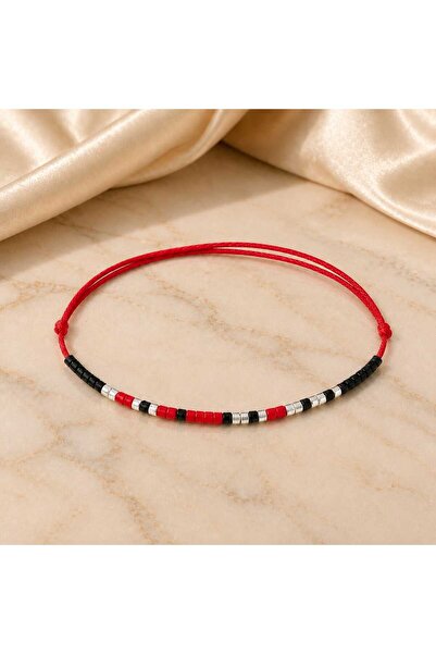 Generic Brand Brățara personalizabilă Cod Morse – FAMILIE – model clasic rosu...