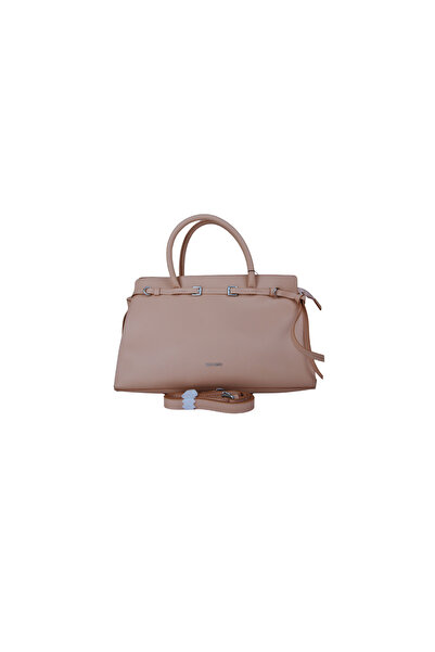 dukidasoturkiye Duki Daso Pink Detailed Leather Look Women's Hand & Shoulder ...